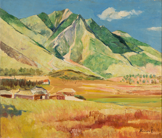 이인성, <풍경>, 1930s